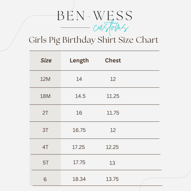 Girls Pig Applique Birthday Shirt