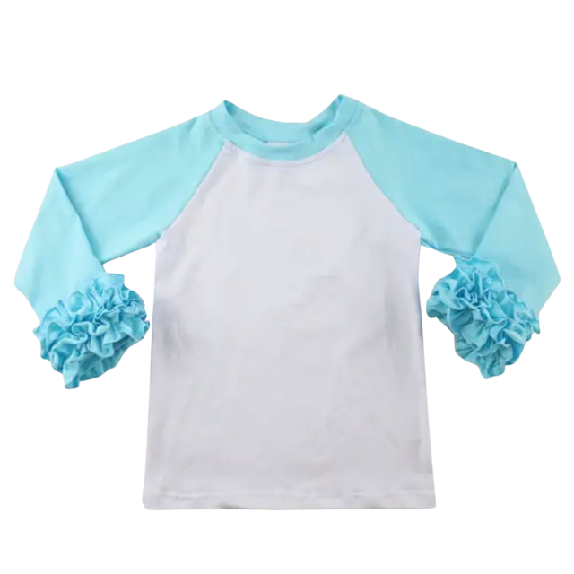 Raglan ruffle shirt sales