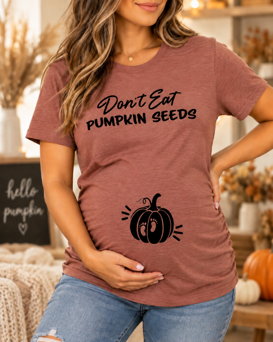 Don't Eat Pumpkin Seeds Pregnancy Graphic tee