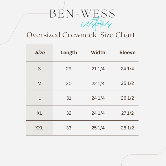 Keepsake Applique Personalized Oversized Fleece Crewneck