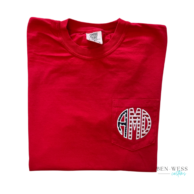 Patriotic Applique Monogram Tee