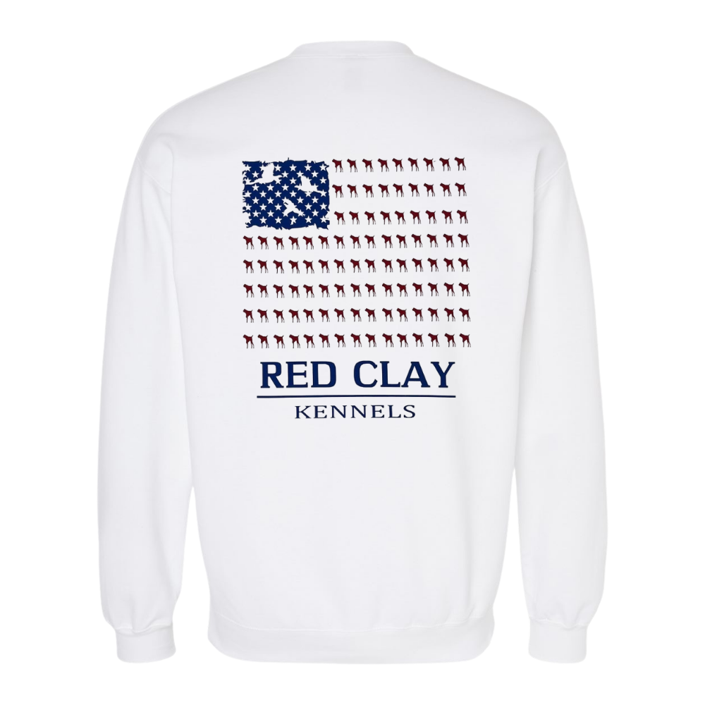 Red Clay Kennels German Shorthaired Pointer Patriotic Flag