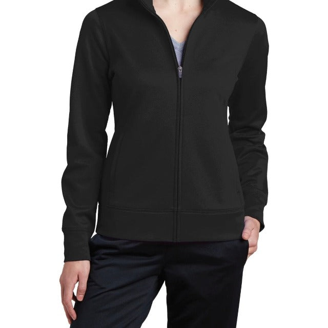 Women's Personalized Embroidered Heart Stethoscope on SportWick Fleece Jacket - Libby