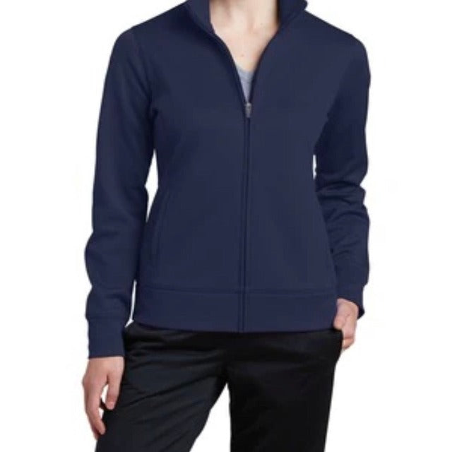 Women's Personalized Embroidered Nurse Life Heart Stethoscope on SportWick Fleece Jacket - Melissa