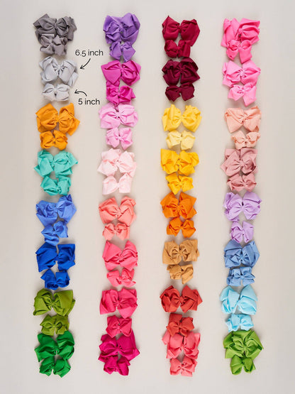 Boutique Double-Layer Hair Bows -  5"