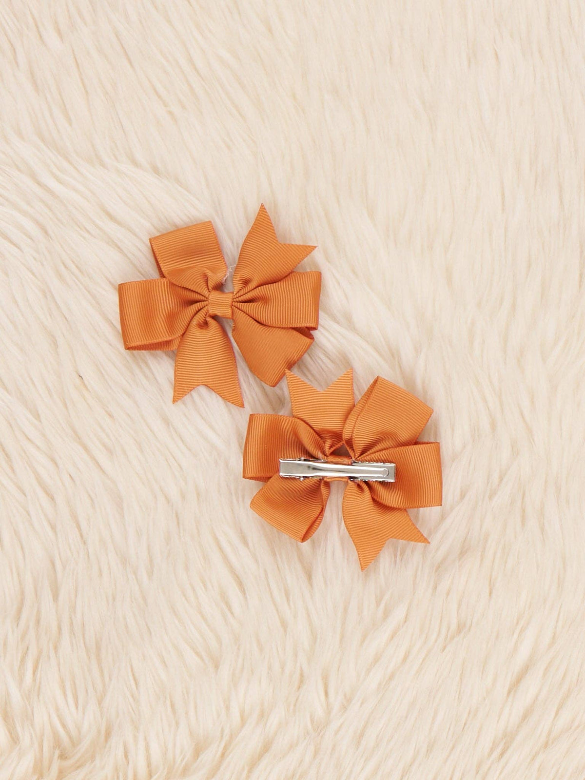 Classic Ribbon Hair Bows - 3" | Set of 2