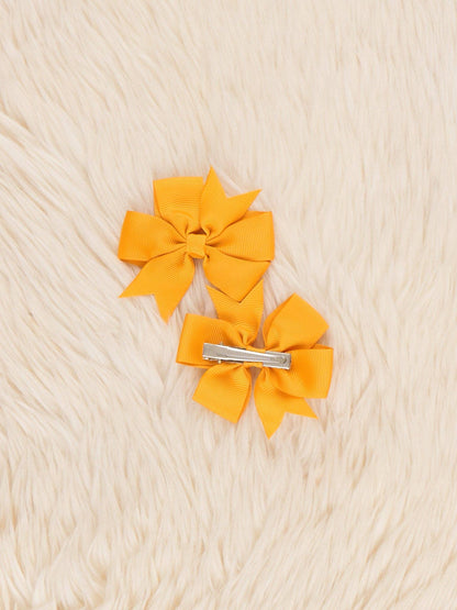 Classic Ribbon Hair Bows - 3" | Set of 2