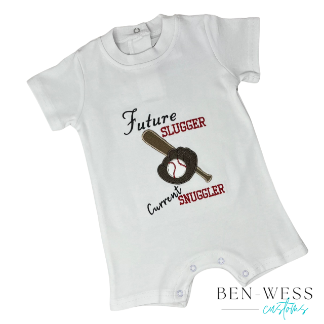 Infant Applique Baseball Romper