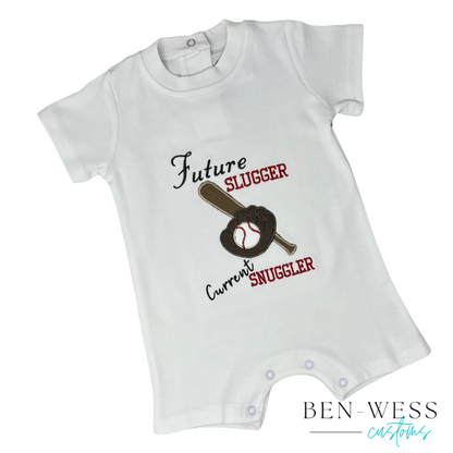 Infant Applique Baseball Romper