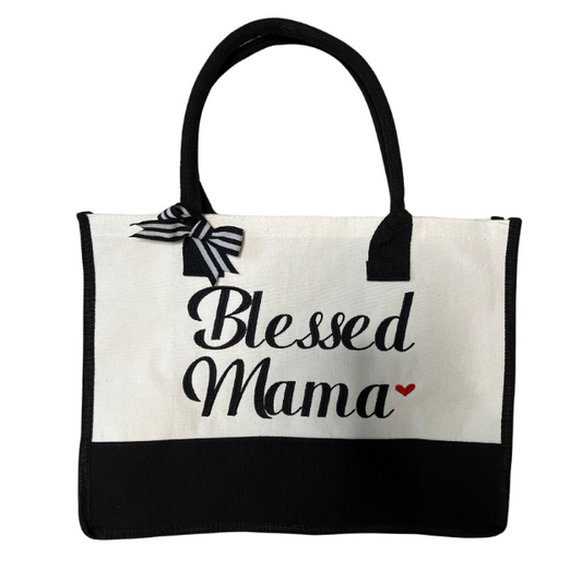 Embroidered Canvas Tote