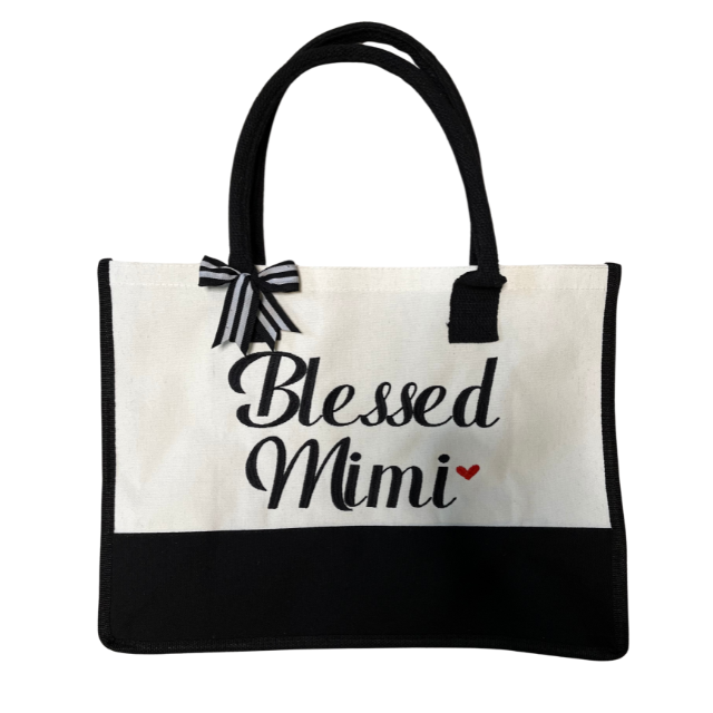 Embroidered Canvas Tote