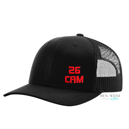 CAM TRAIL #26 Embroidered Richardson 112 Snapback Trucker Cap