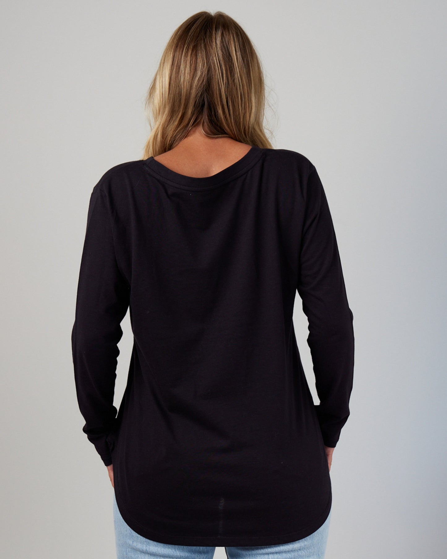 Ladies High-Low Long Sleeve Tee