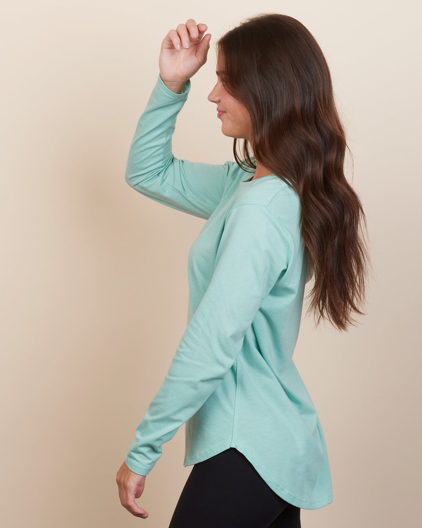 Ladies High-Low Long Sleeve Tee