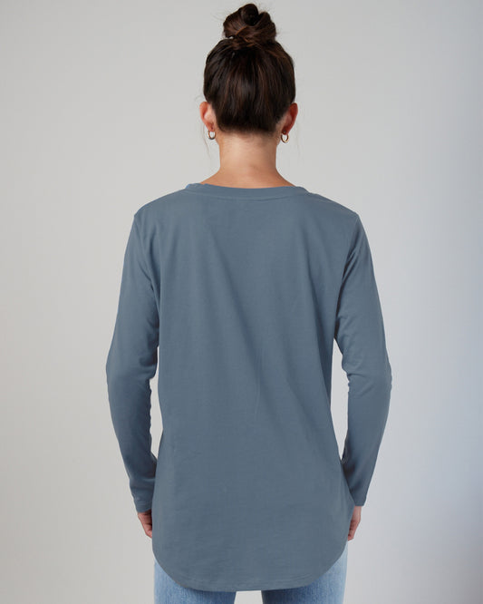 Ladies High-Low Long Sleeve Tee