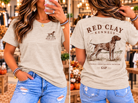 Red Clay Kennels | Fan Favorite Vintage Outfitter Short Sleeve Tee – German Shorthaired Pointer