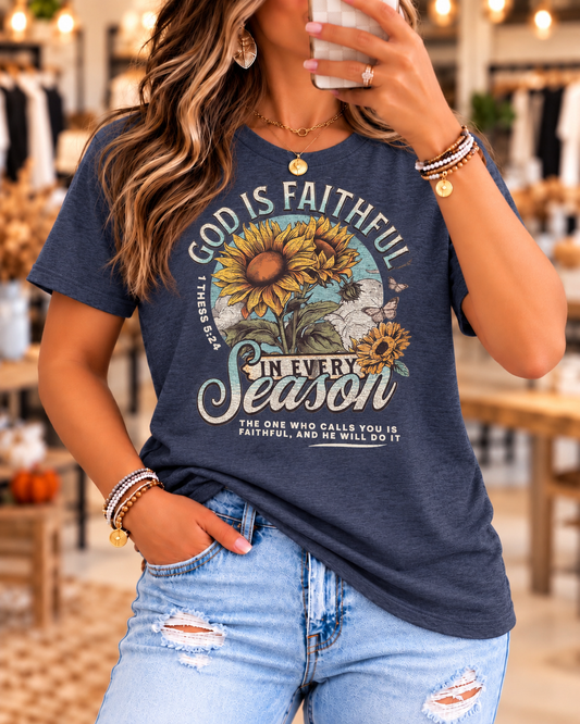 God Is Faithful in Every Season Graphic Tee