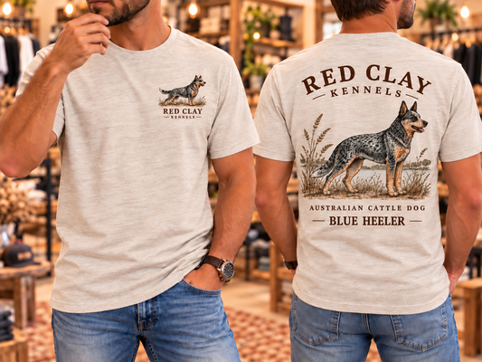 Red Clay Kennels | Comfort Colors Vintage Outfitter Short Sleeve Tee – Australian Cattle Dog