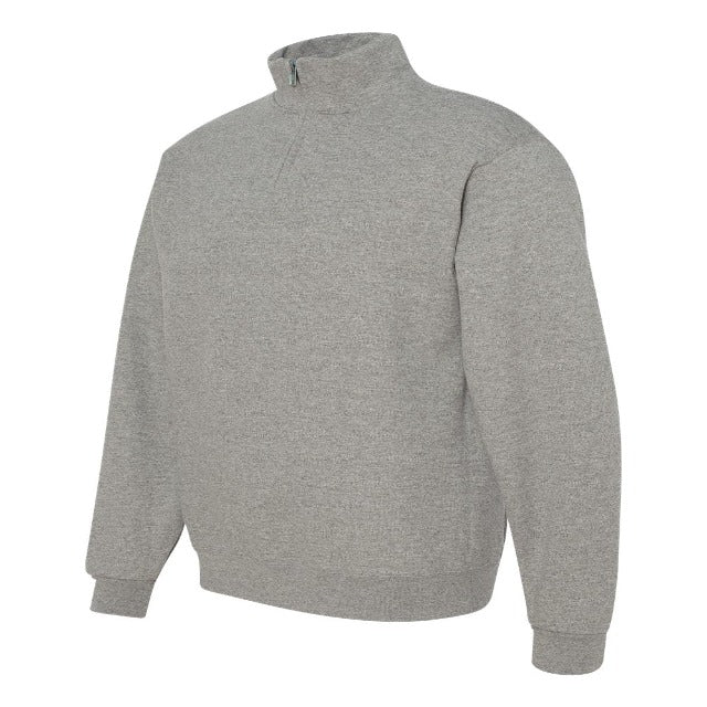 Personalized Embroidered Cadet Collar Quarter-Zip Sweatshirt