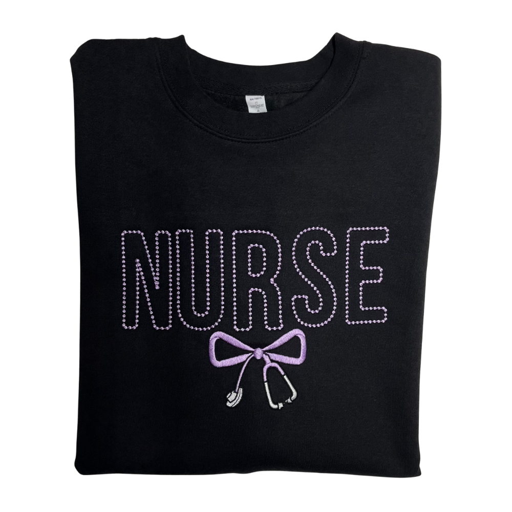 Nurse Embroidered Crewneck