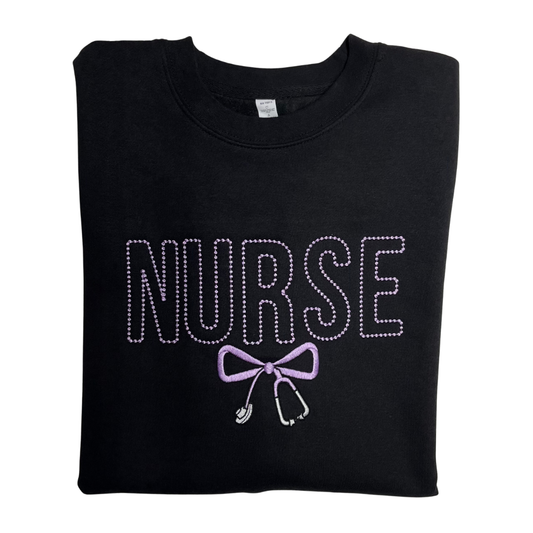 Nurse Embroidered Crewneck