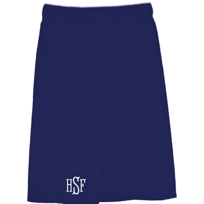Monogrammed Waffle Weave Spa Wrap