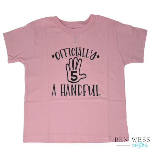 Officially A Handful Kids Tee