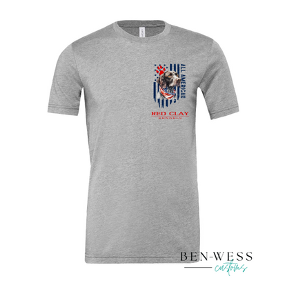 Red Clay Kennels German Shorthaired Pointer Patriotic Tee