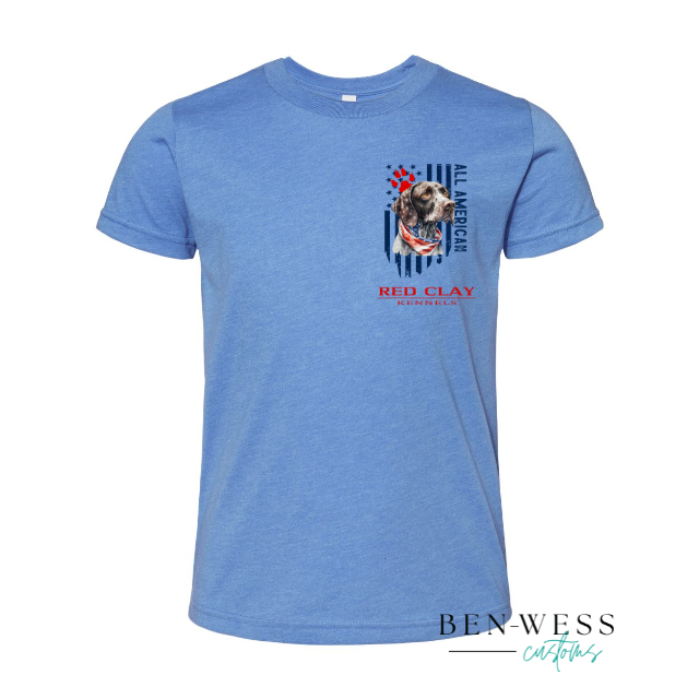 Red Clay Kennels German Shorthaired Pointer Patriotic Tee