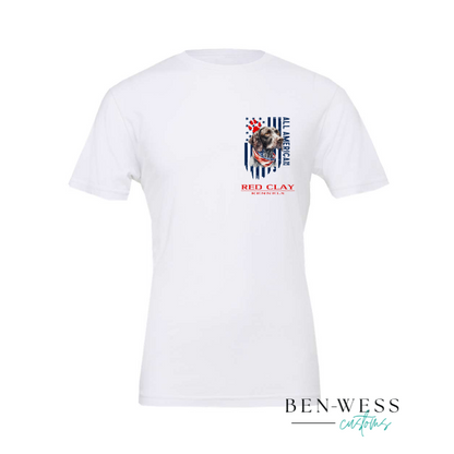 Red Clay Kennels German Shorthaired Pointer Patriotic Tee