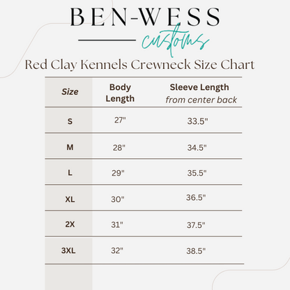 Red Clay Kennels German Shepherd Patriotic Crewneck Sweatshirt