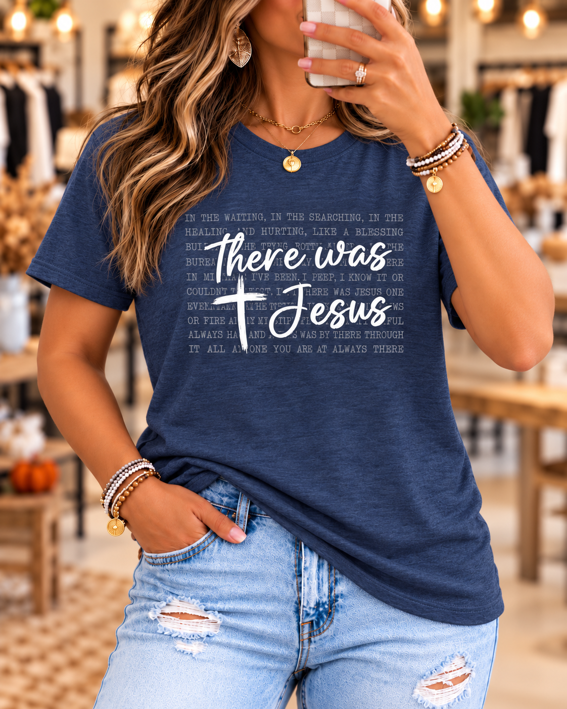 There Was Jesus Faith Graphic Tee
