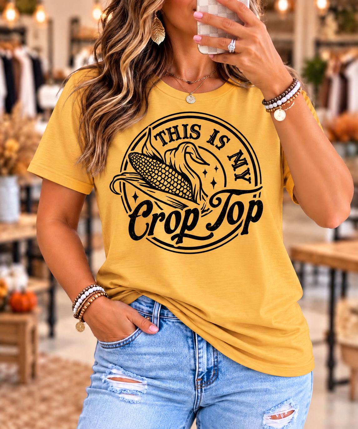 This Is My Crop Top Graphic Tee