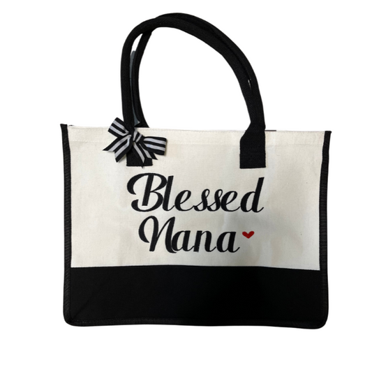 Embroidered Canvas Tote