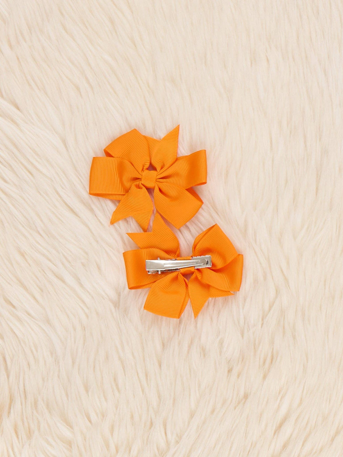 Classic Ribbon Hair Bows - 3" | Set of 2