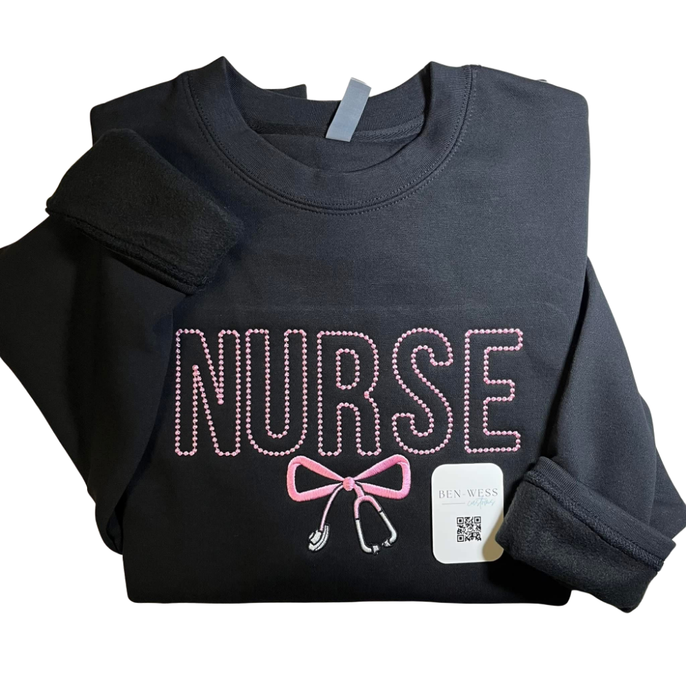 Nurse Embroidered Crewneck