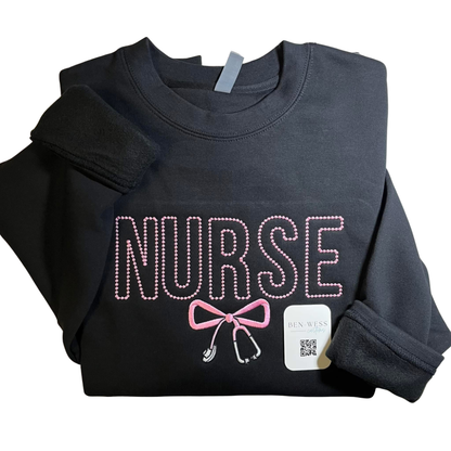 Nurse Embroidered Crewneck